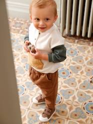 Baby-Outfits-Fleece Sweatshirt + Corduroy Trousers Combo for Babies
