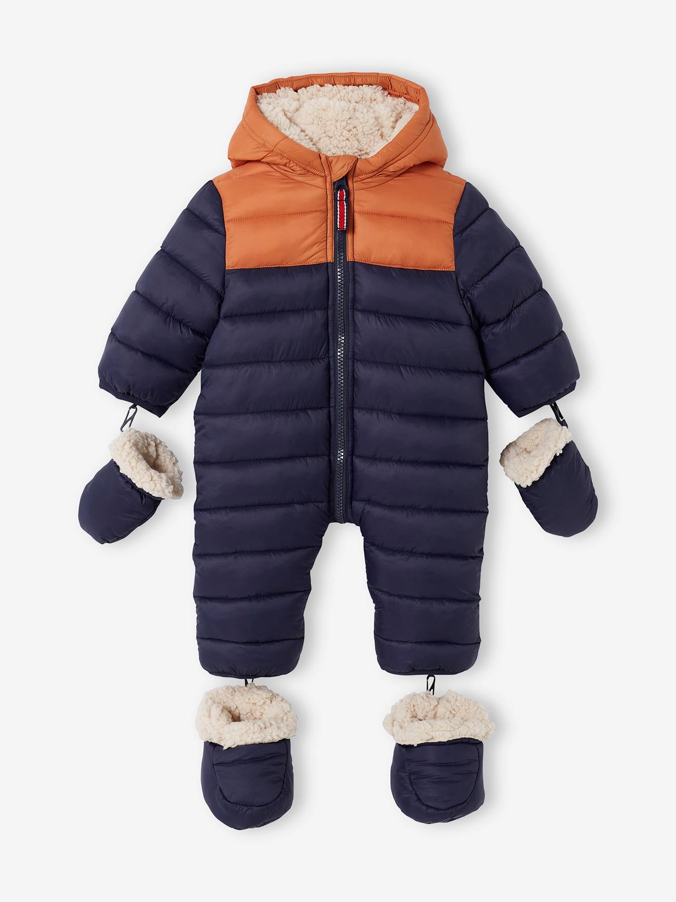 Lined & Padded Colourblock Pramsuit