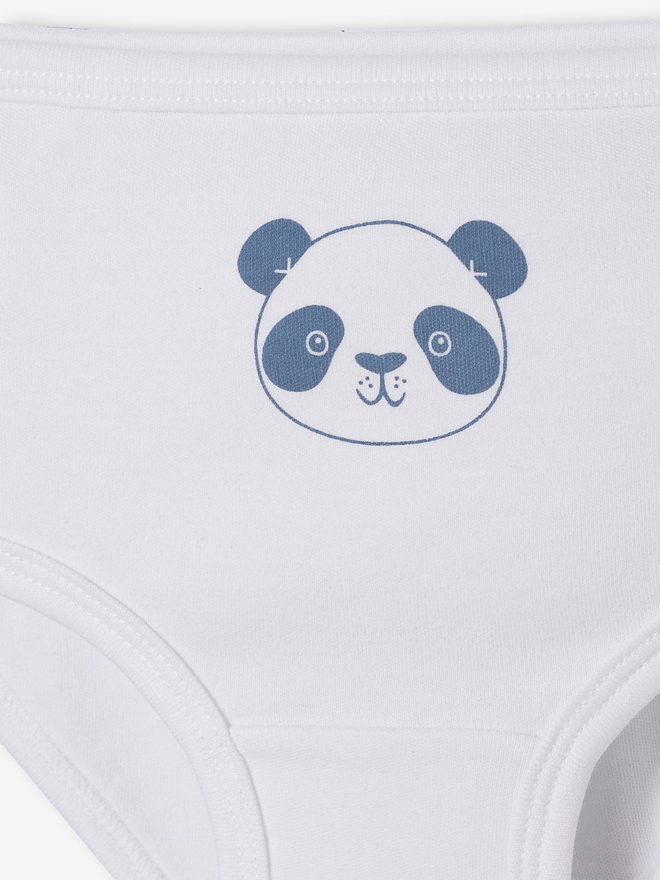 Pack of 5 Nappy Cover Briefs in Pure Cotton, for Babies - white light two  color/multicol, Baby