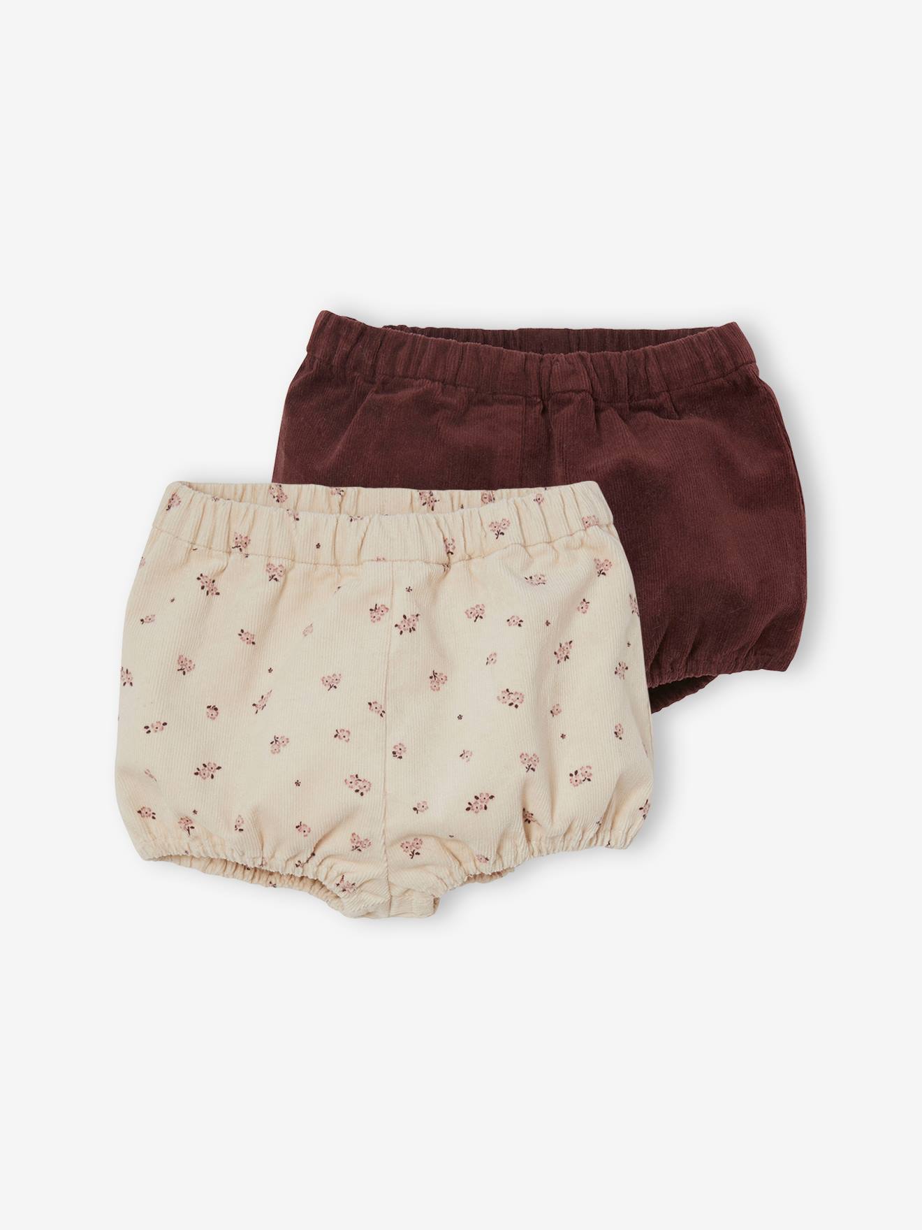 Pairs of Corduroy Bloomer Shorts