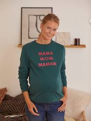 Maternity-Maternity & Nursing Special Fleece Sweatshirt with Message