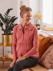Maternity-Nursing Clothes-Top with Ruffle on the Neckline, Maternity & Nursing Special