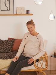 Maternity-Jumper with Cable-Knit Sleeves, Maternity & Nursing