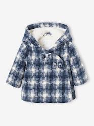 Baby-Outerwear-Chequered Wrapover Coat for Babies