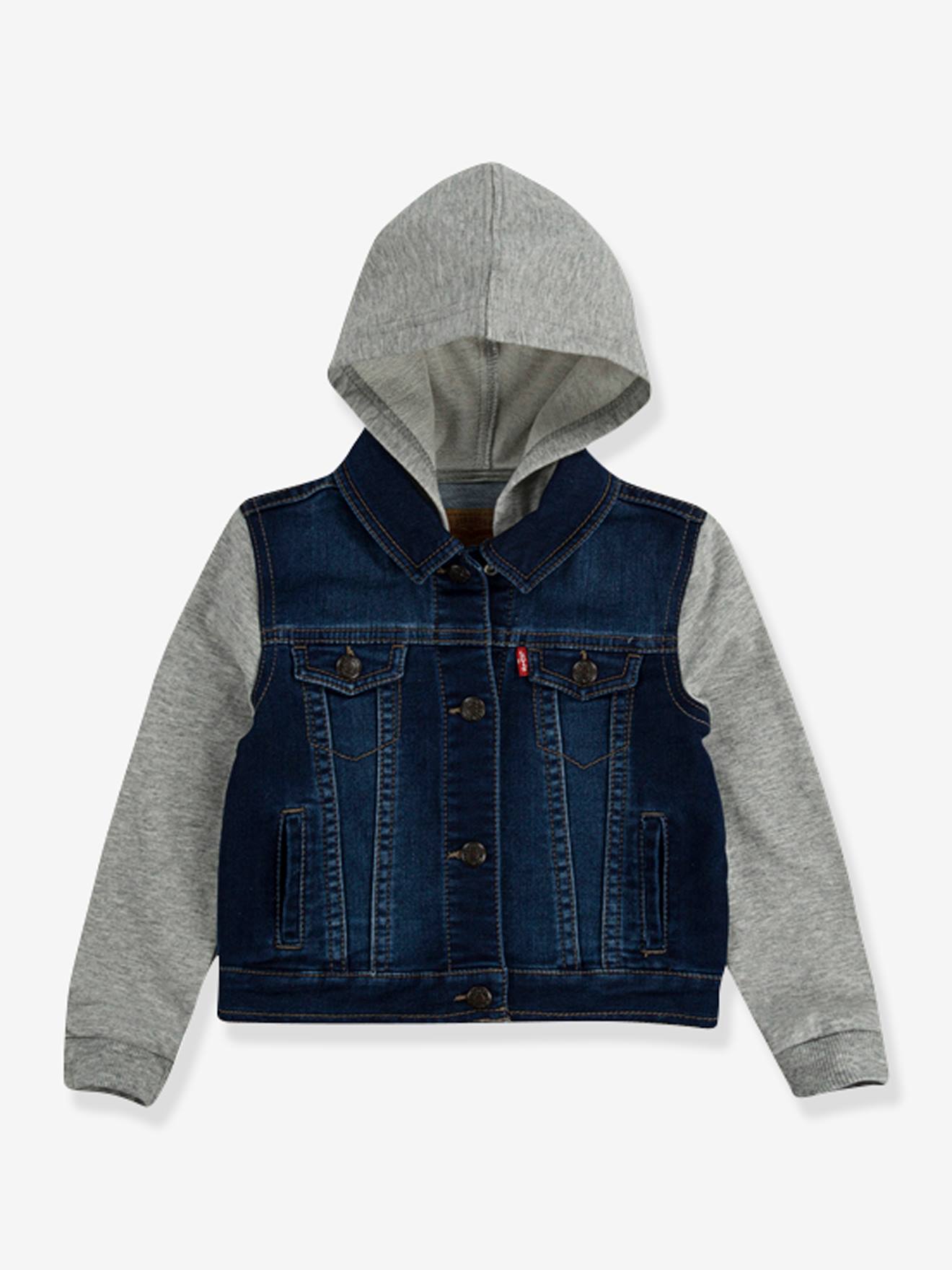 Dual Fabric Jacket with Hood by Levi’s(r) denim blue