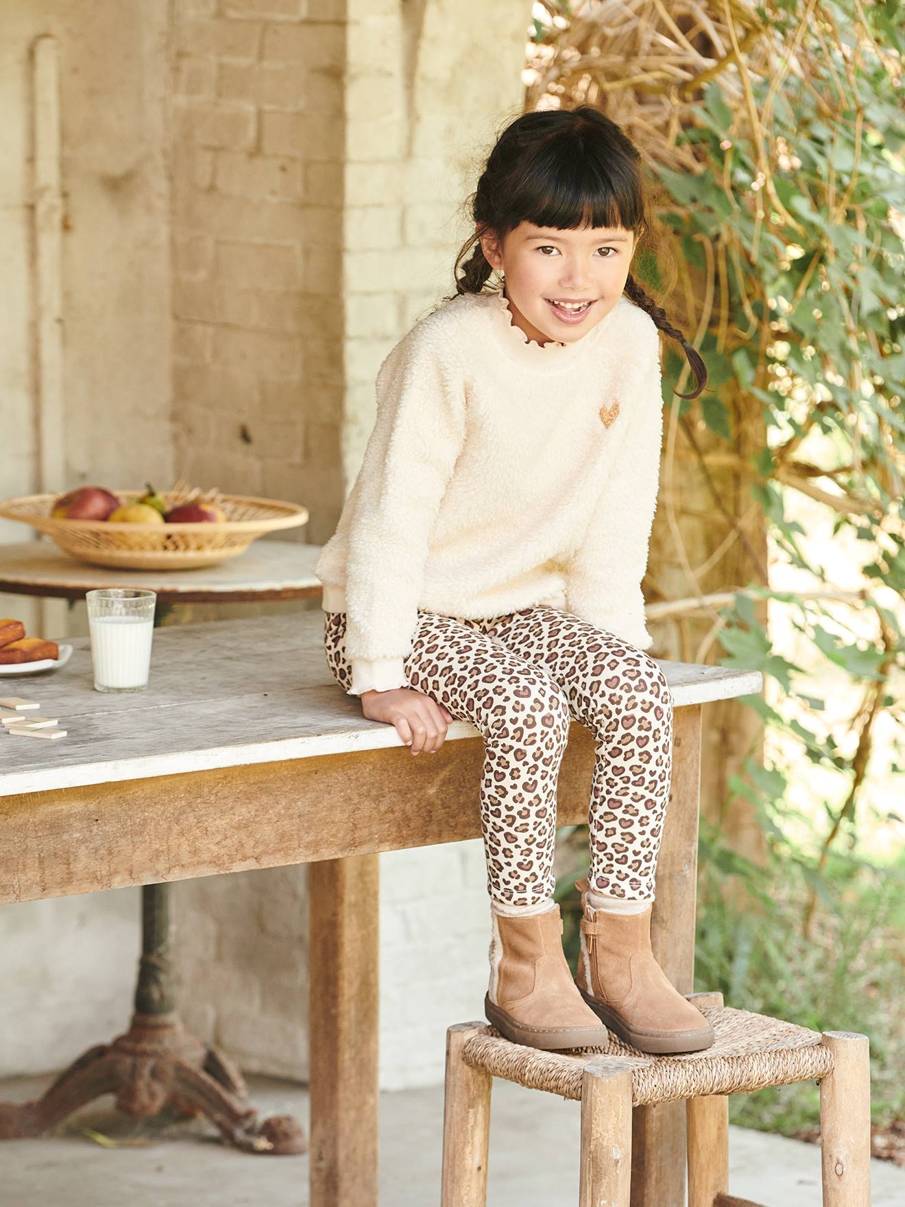 Little girl 2025 sherpa pullover