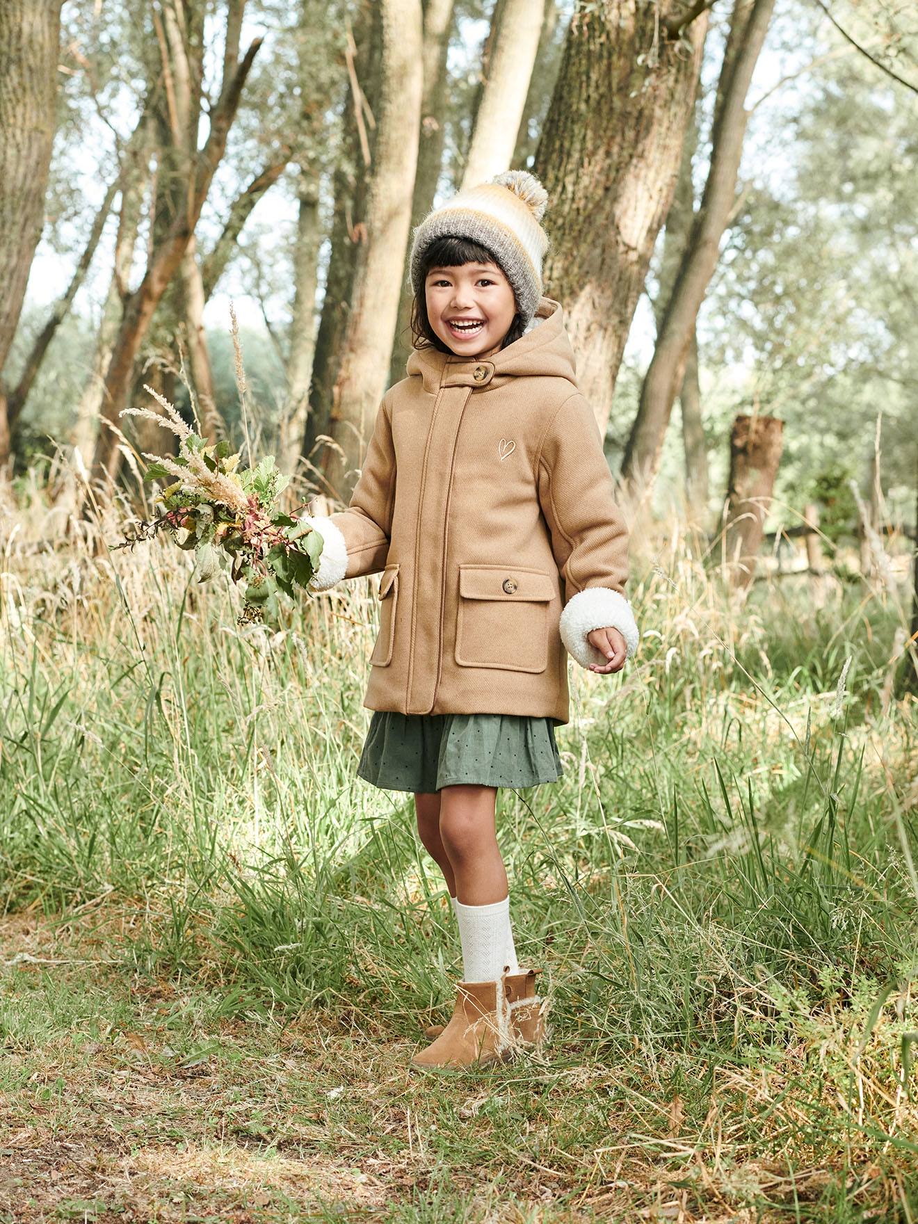 Girls 2024 khaki coat