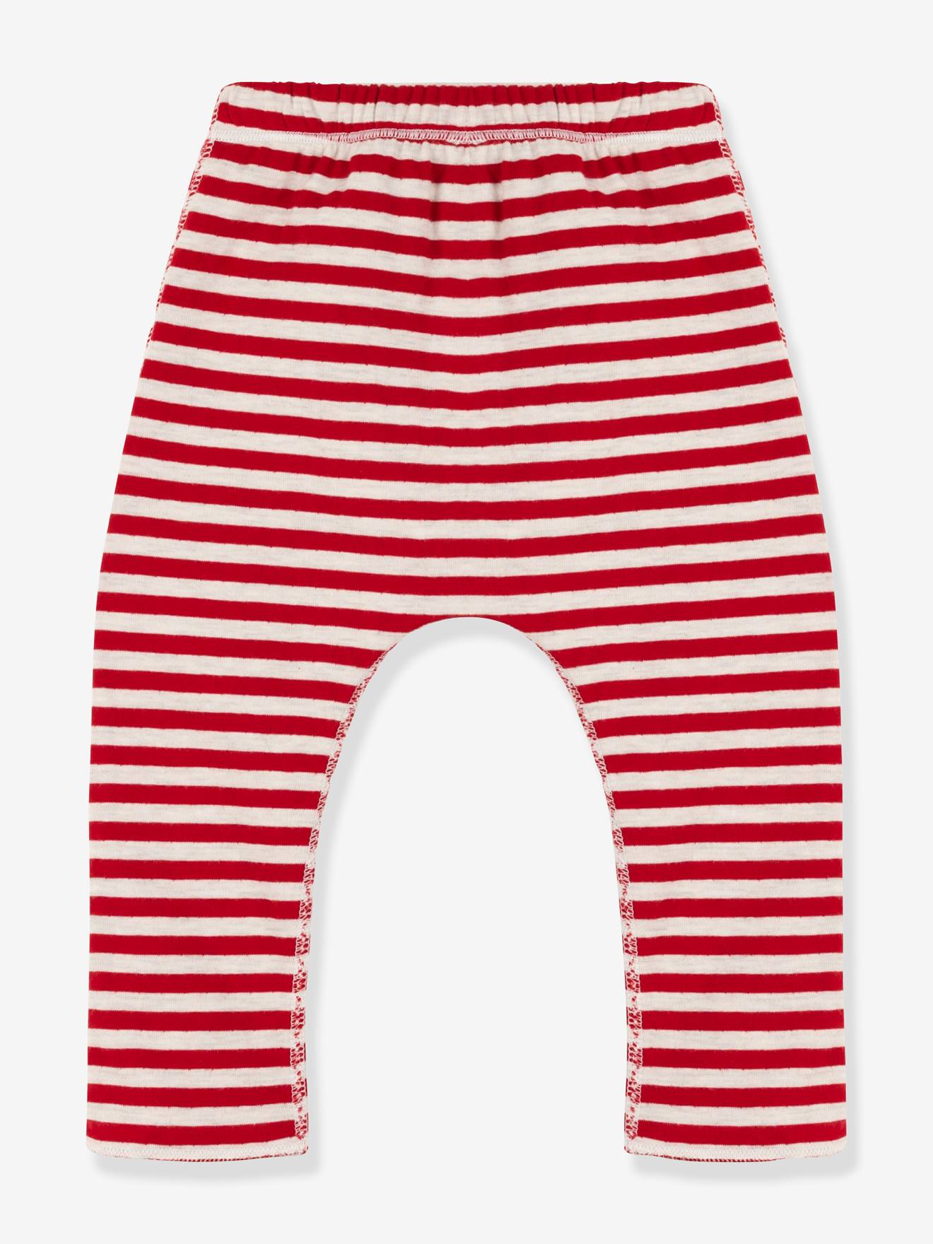 Striped hot sale red pants