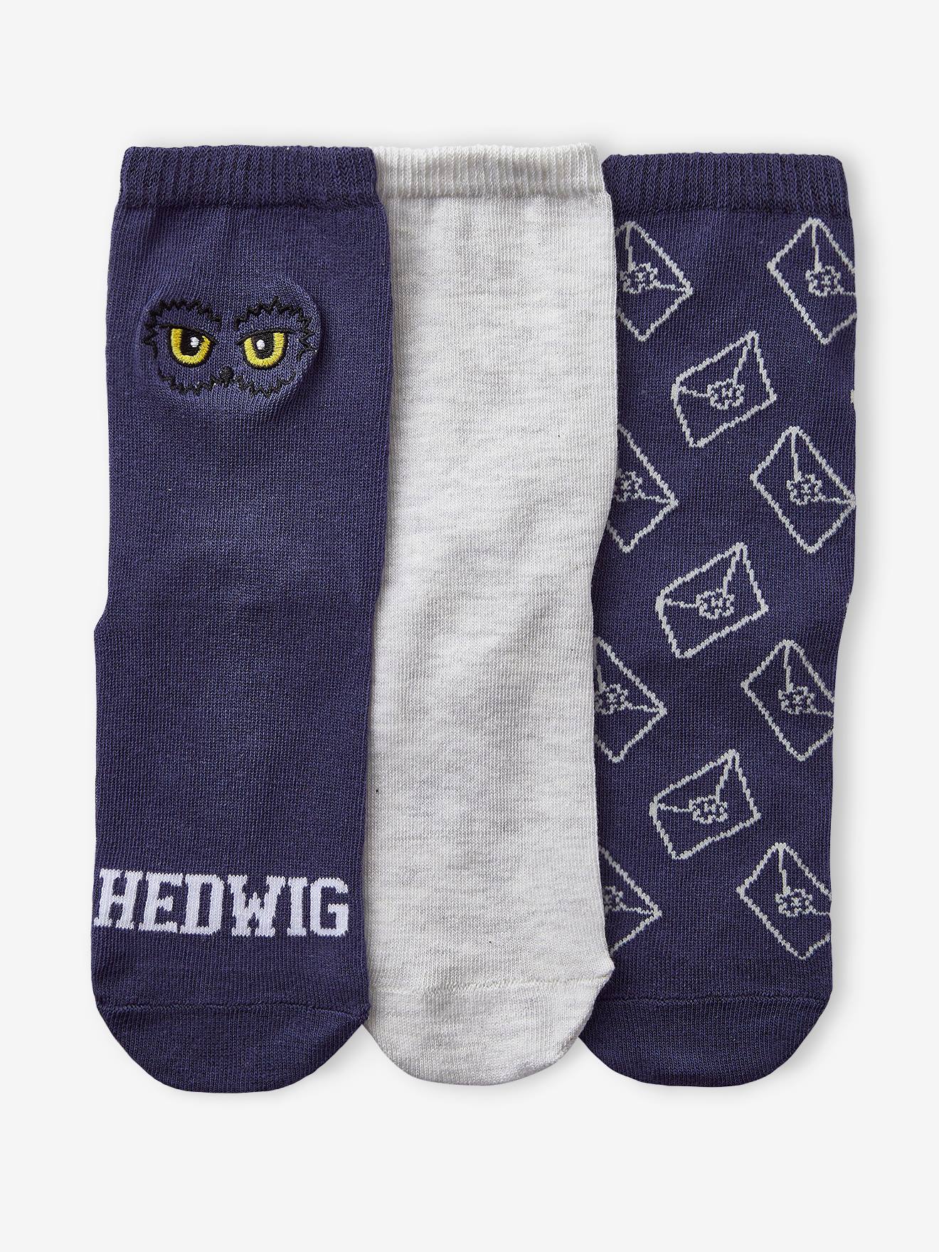 Pack of 3 Pairs of Harry Potter(r) Socks blue light all over printed