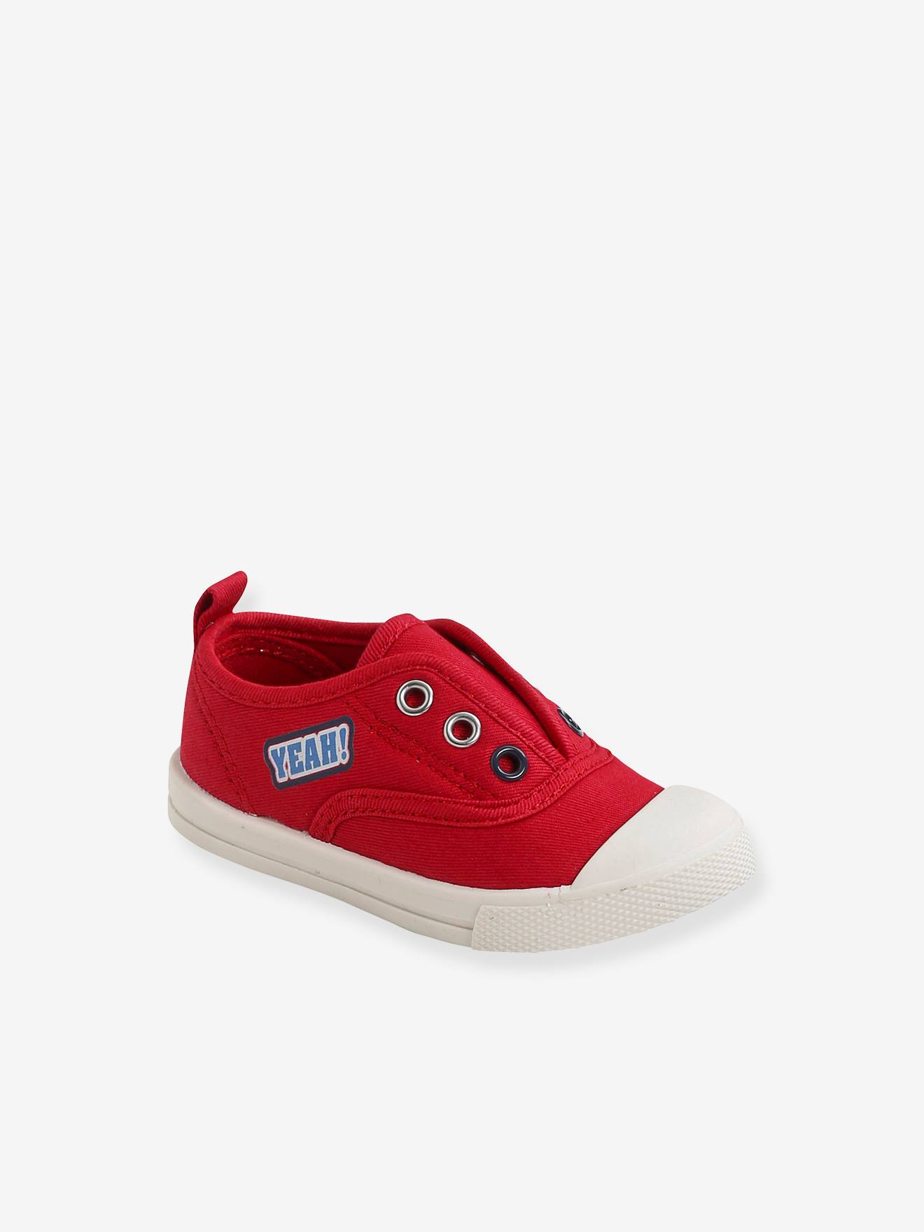 Red best sale canvas sandals