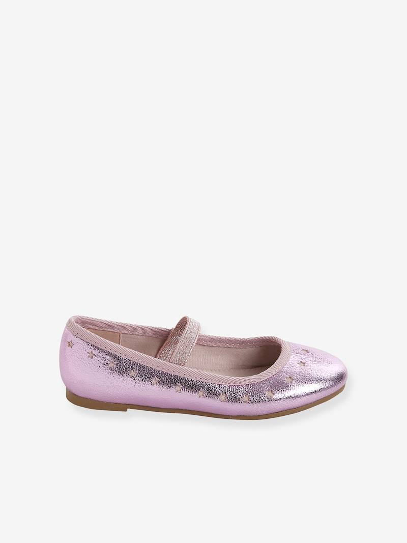 Iridescent Mary Jane Shoes for Girls - gold, Shoes | Vertbaudet