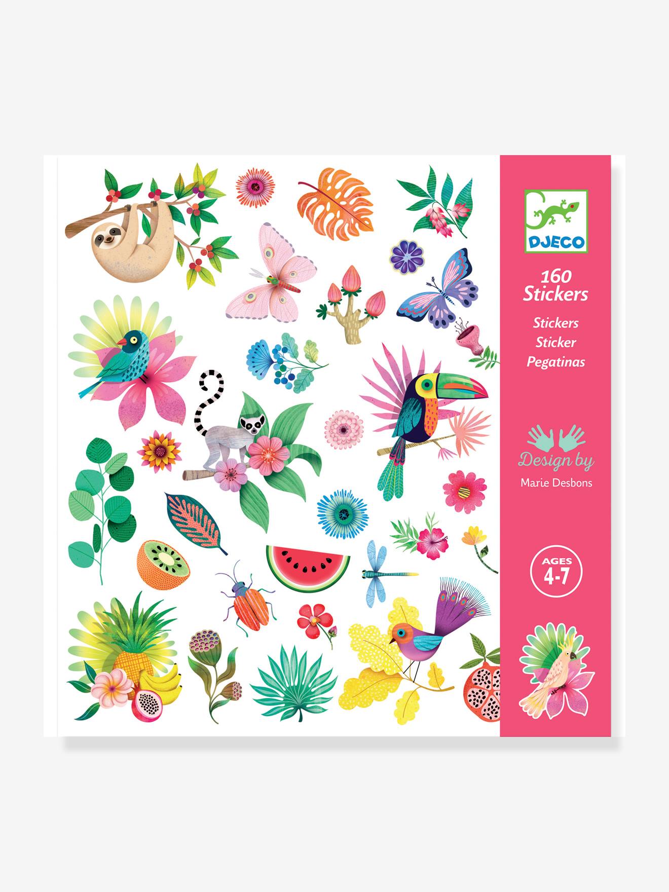 160 Paradise Stickers by DJECO rose