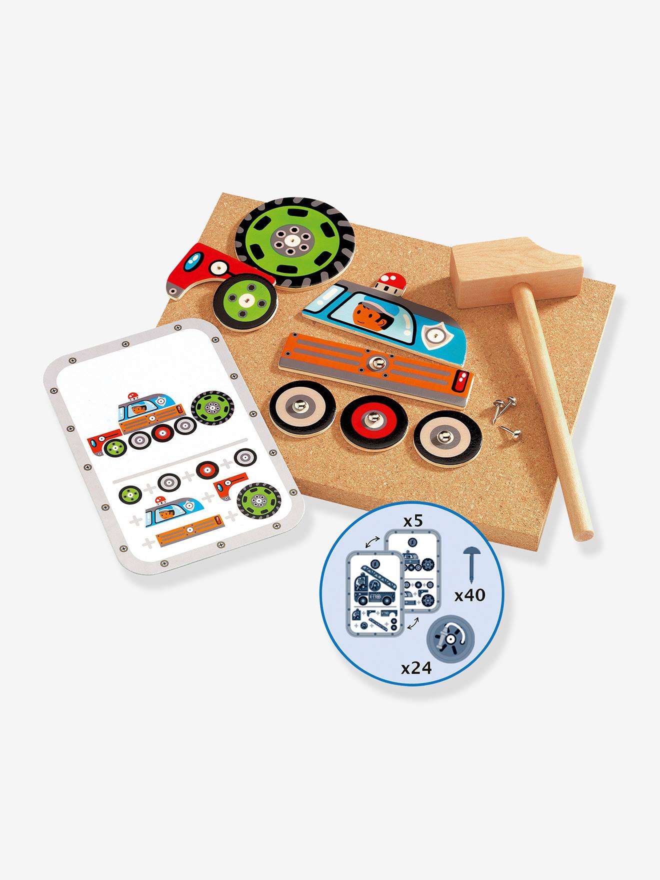 Tap Tap Vehicles by DJECO white Toys Vertbaudet