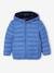 Lightweight Jacket with Recycled Polyester Padding & Hood for Boys BEIGE DARK SOLID WITH DESIGN+blue+green+navy blue+petrol blue 