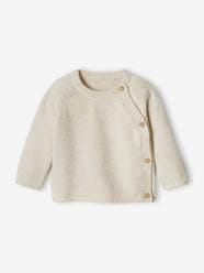 Baby-Jumpers, Cardigans & Sweaters-Jersey Knit Top, Opens at the Front, for Babies