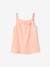 Pack of 3 Basics Tops with Thin Straps, for Girls peach+raspberry pink 