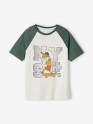 Boys-Tops-T-Shirt with Graphic Motif & Raglan Sleeves for Boys