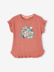 Girls-T-Shirt with Ruffle & Sequins for Girls