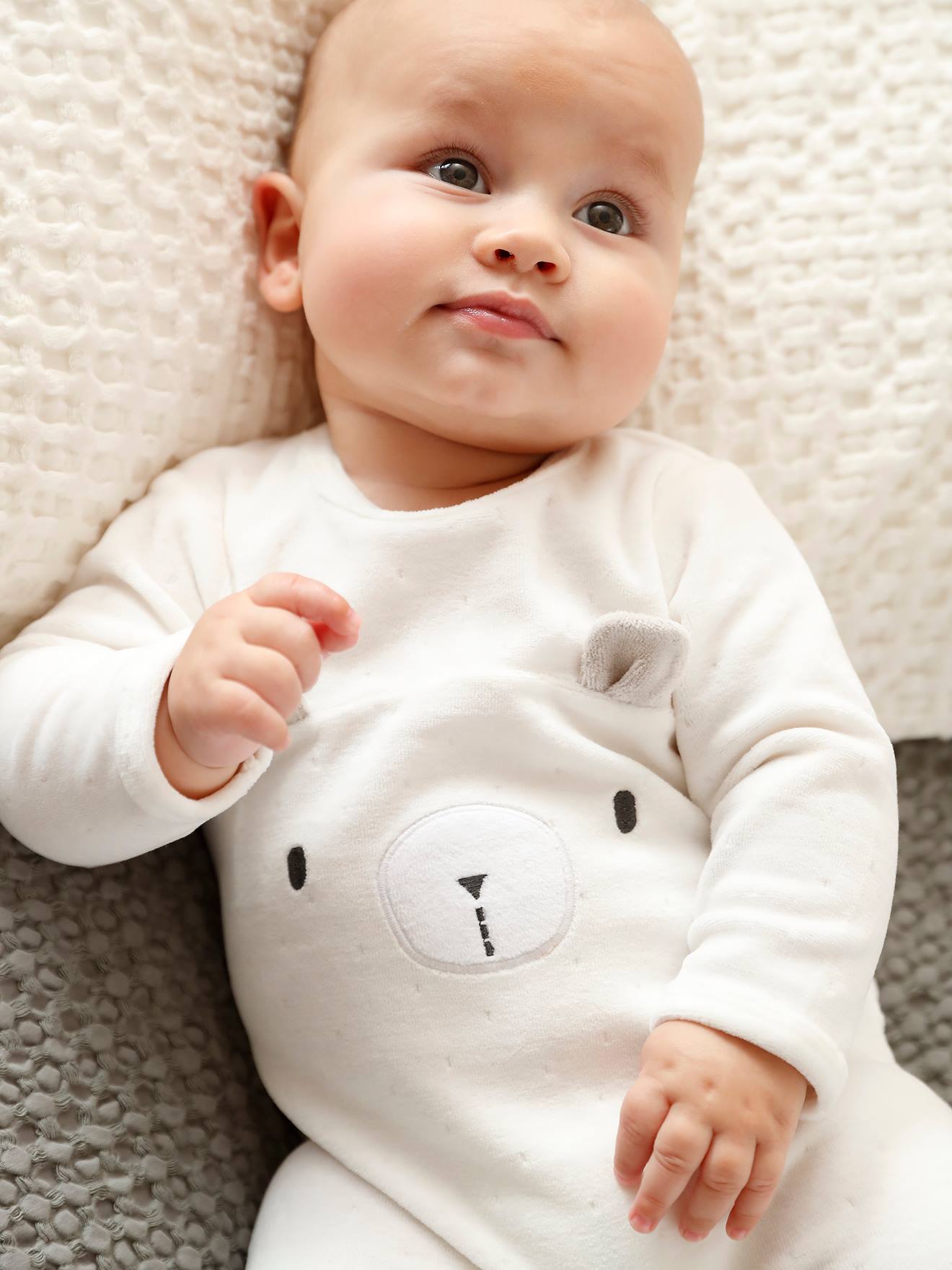 Bear Sleepsuit in Velour
