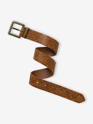 Boys-Accessories-Belt with Embossed Jungle Motifs for Boys
