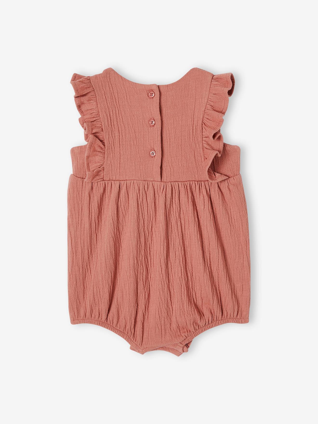 Babies' Sleeveless Flannel Jumpsuit INCOGNITO/AVALANCHE | Petit Bateau