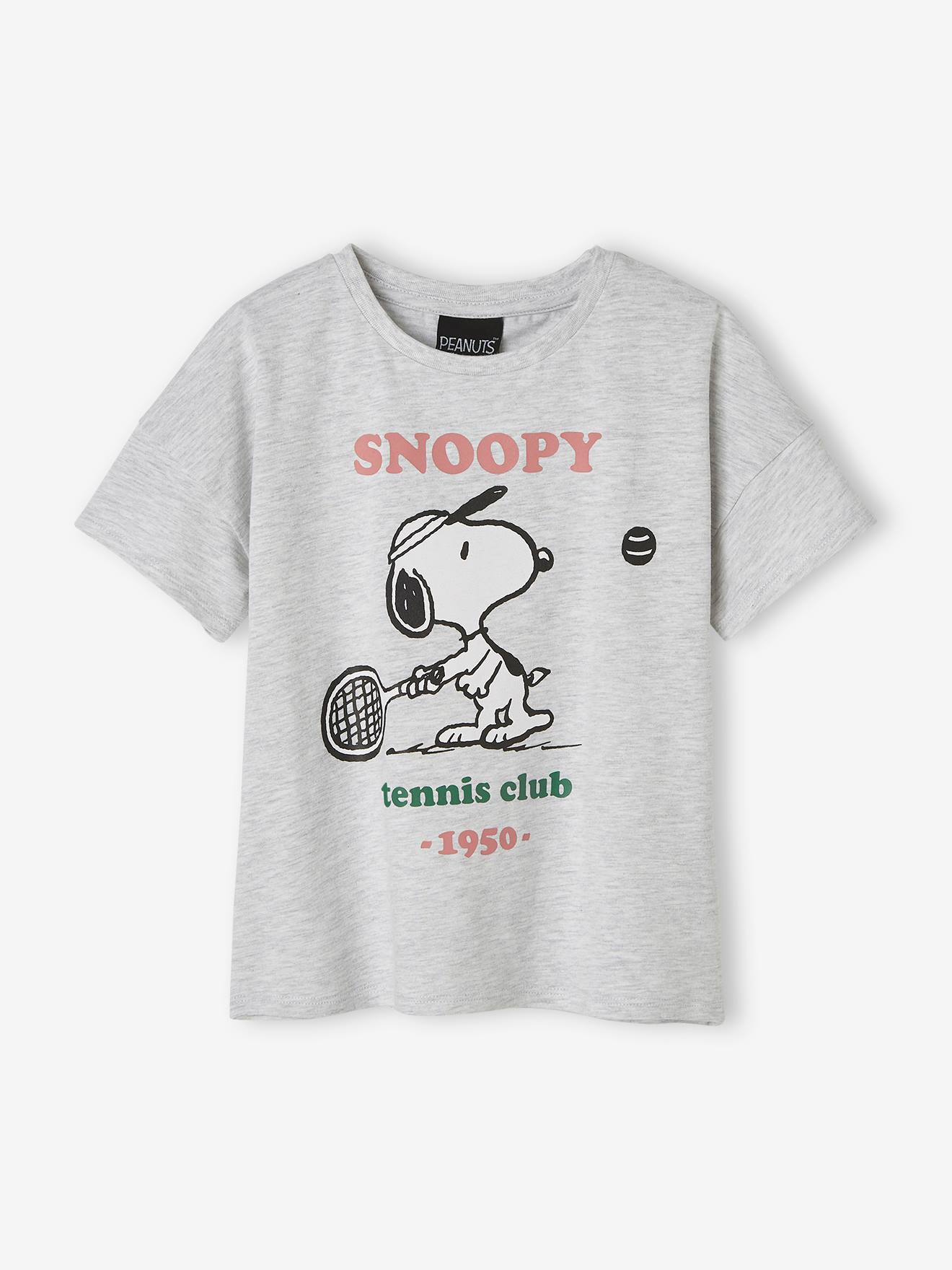 Short Sleeve Snoopy T-Shirt, by Peanuts(r) marl grey