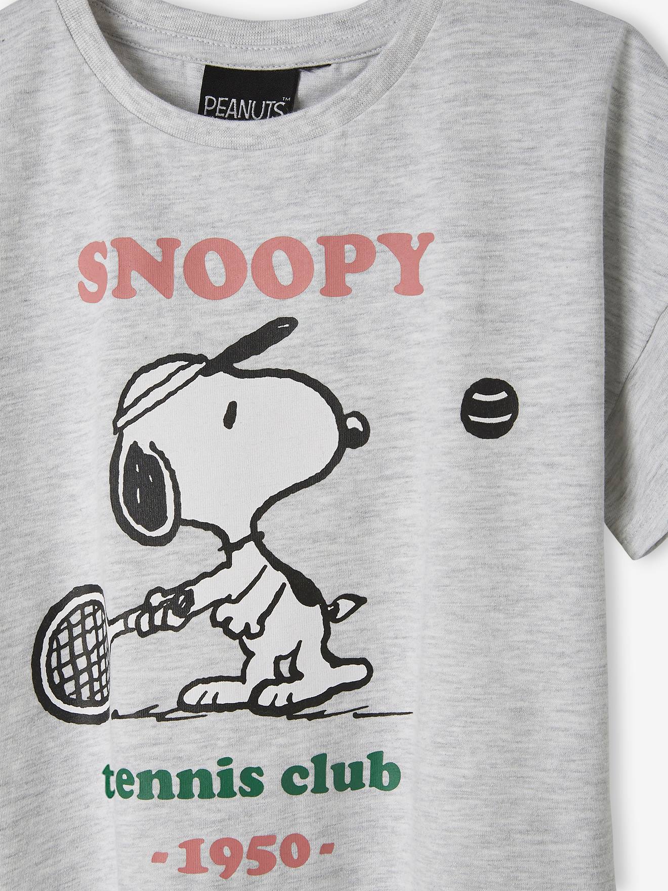 Short Sleeve Snoopy T-Shirt, by Peanuts® - marl grey, Girls