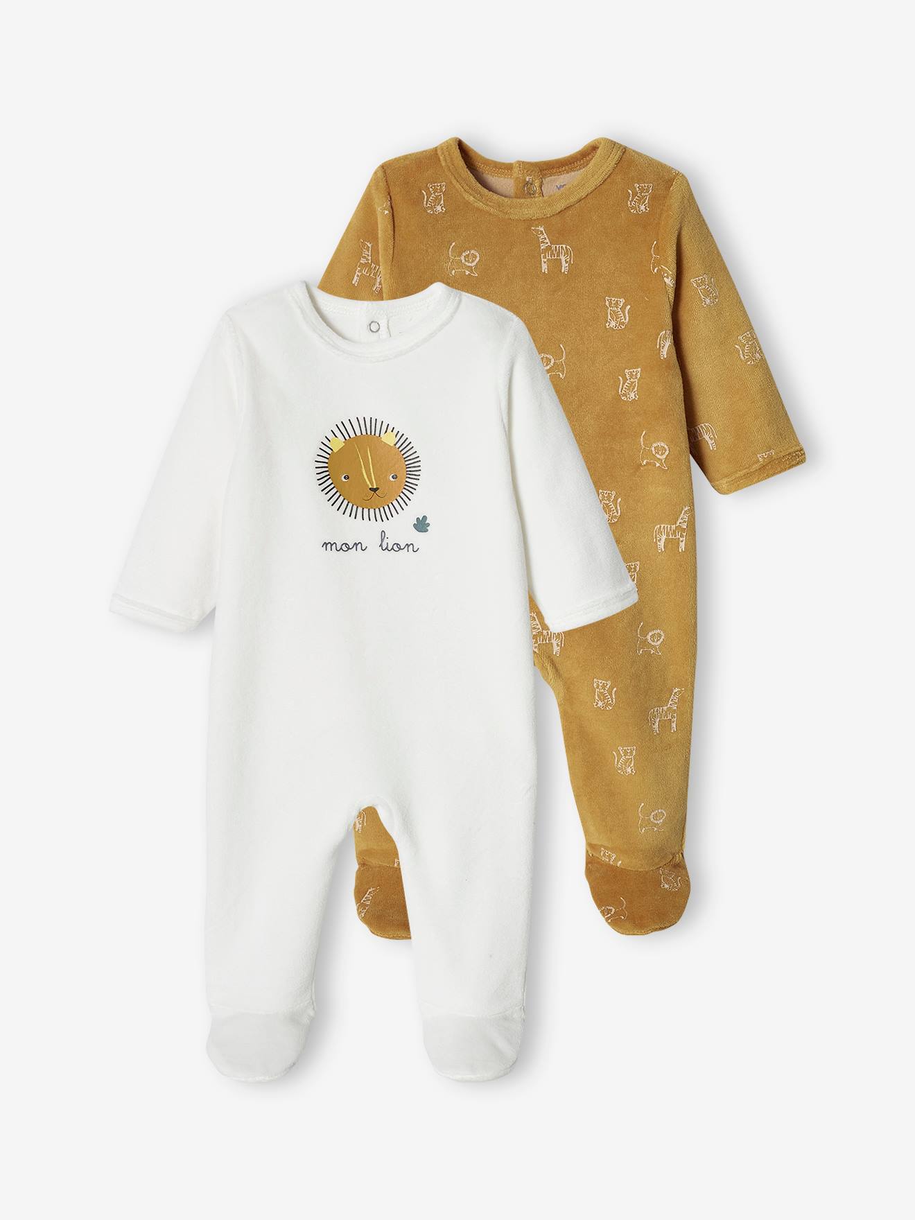 Lion Sleepsuits in Velour