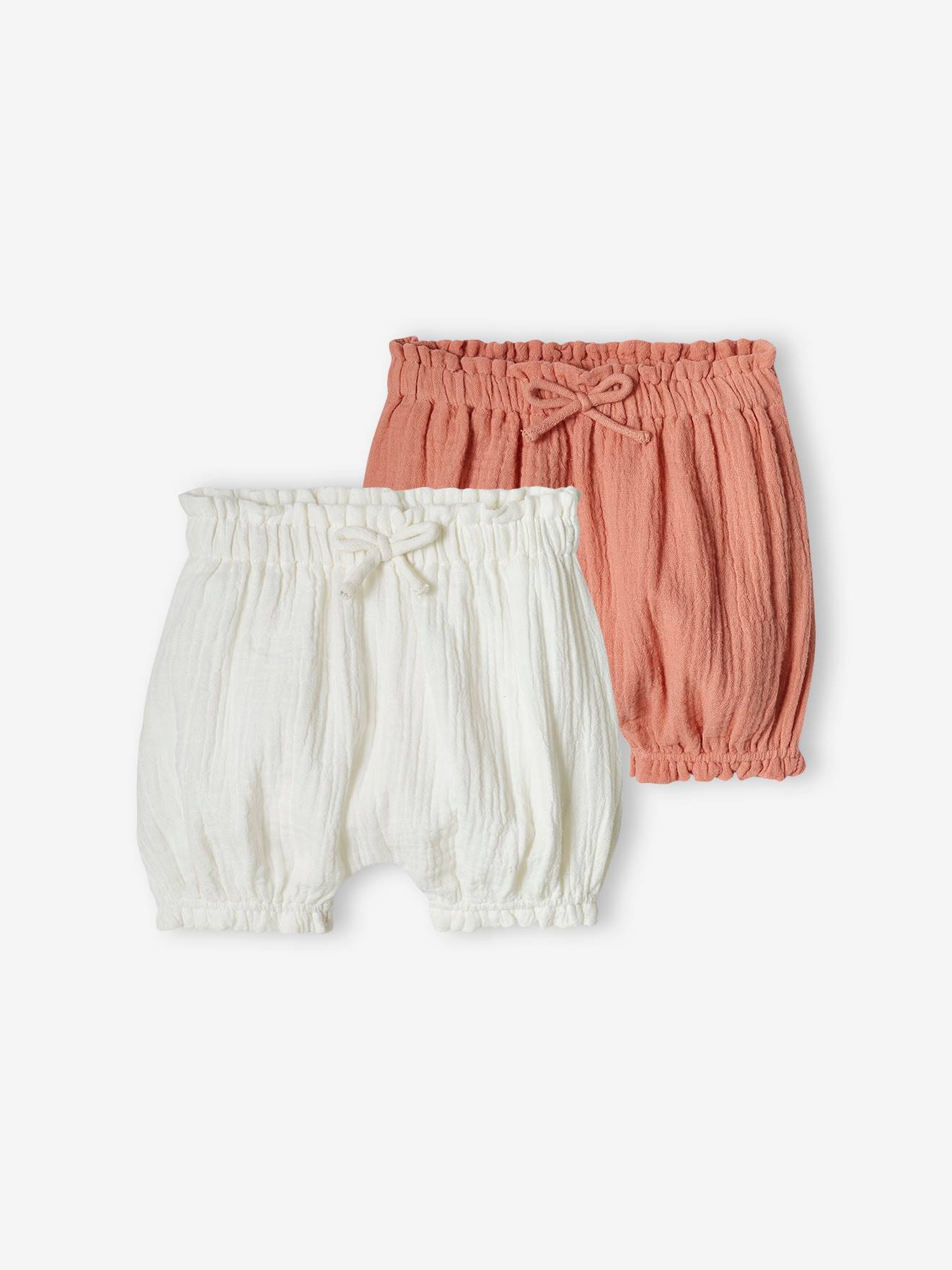 Pairs of Bloomer Shorts in Cotton Gauze