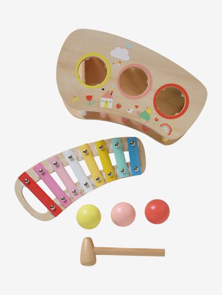 2-in-1 Wooden Xylophone 'Drum' - FSC® Certified - multi, Toys | Vertbaudet