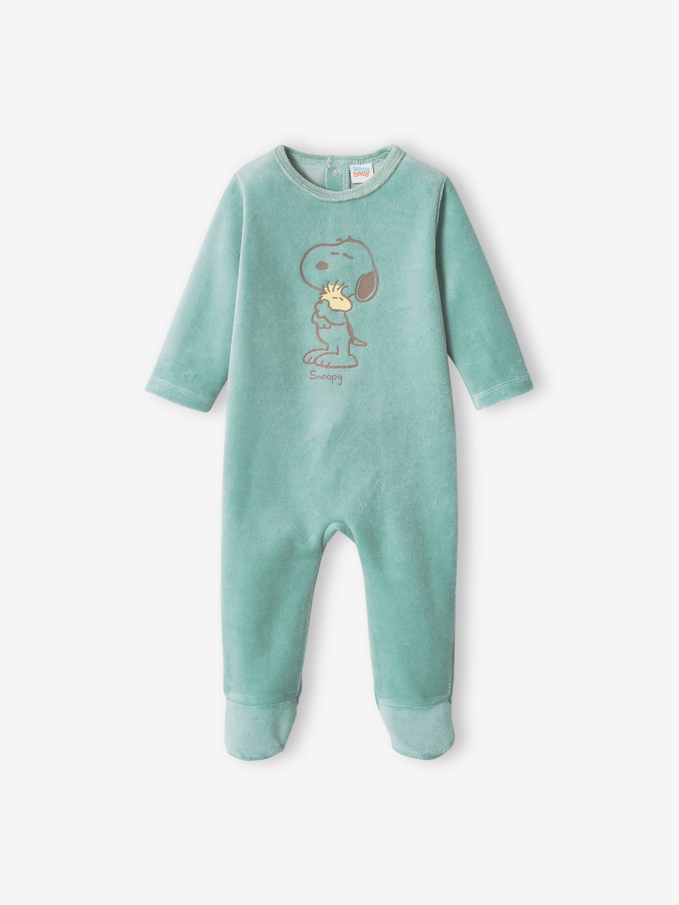 Snoopy Sleepsuit for Babies, by Peanuts(r) sage green