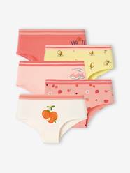 Girls-Pack of 5 Fruit Shorties for Girls