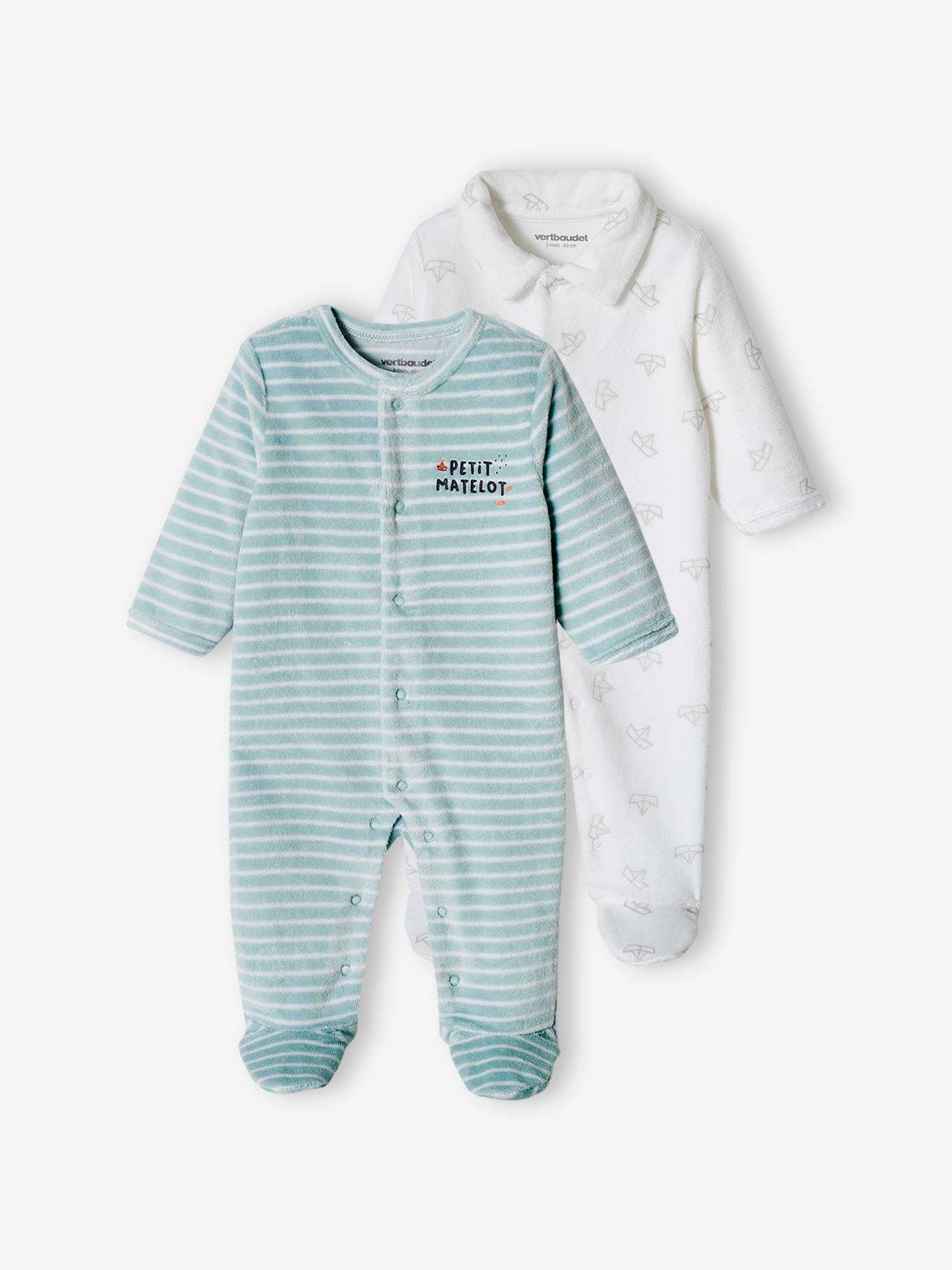 Boat Sleepsuits in Velour