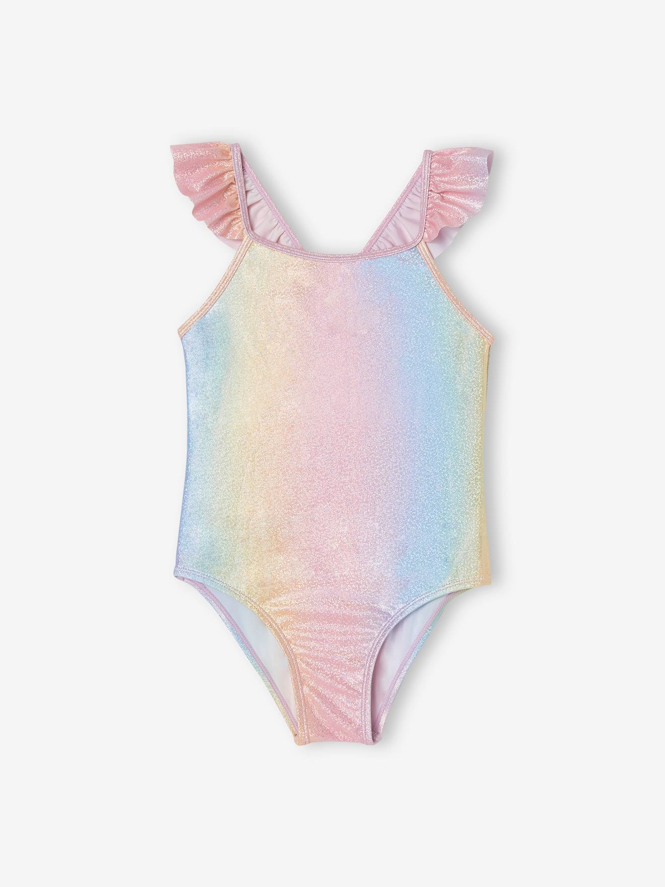 Glitter Swimsuit for Girls rose