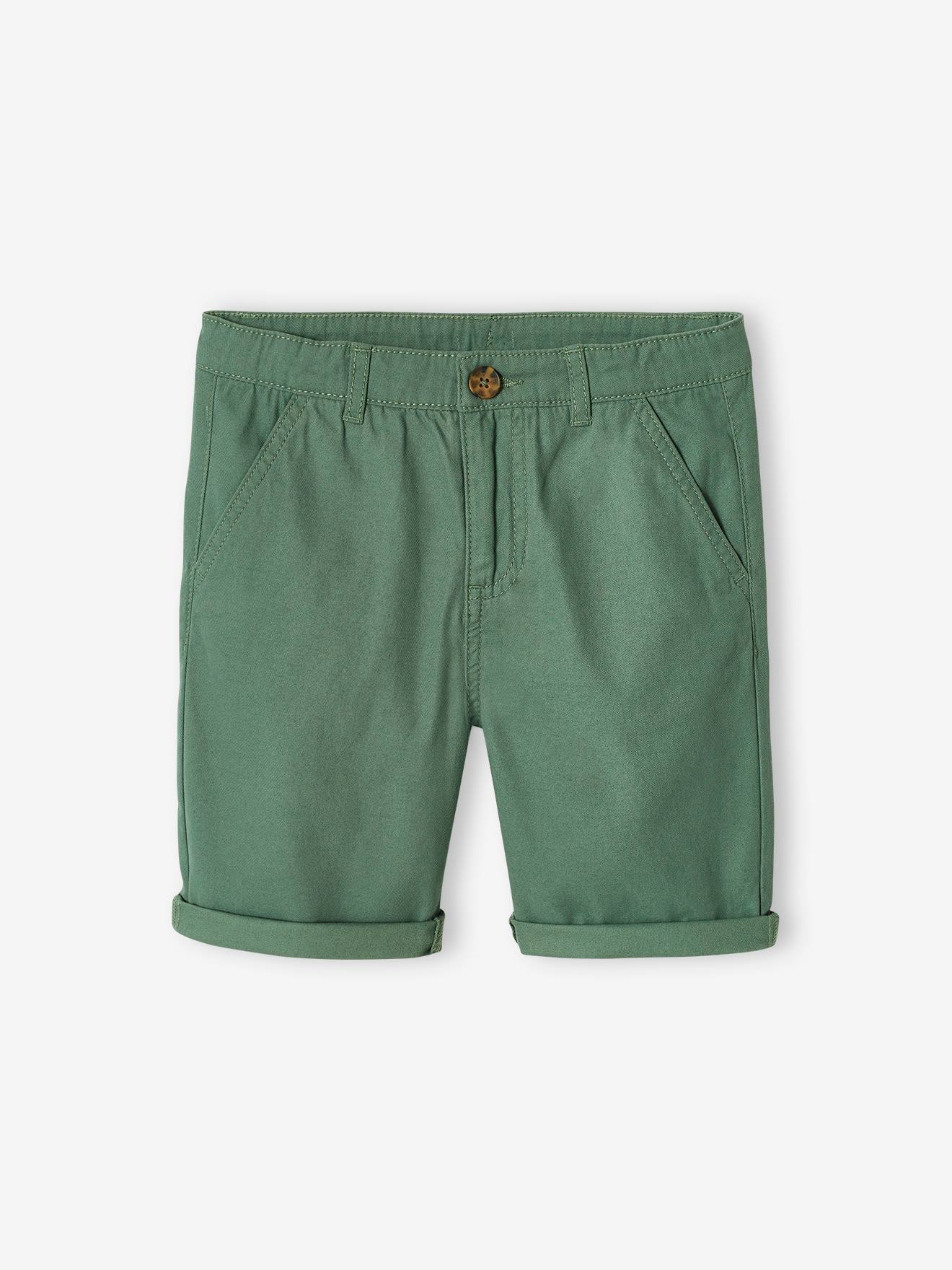 Chino Bermuda Shorts for Boys green