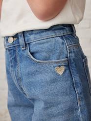 Girls-Wide-Leg Jeans, Frayed Hems, for Girls