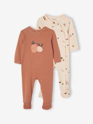Baby-Pyjamas-Pack of 2 Fruity Sleepsuits for Babies