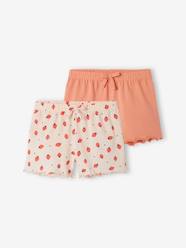 Girls-Nightwear-Pack of 2 Pyjama Shorts for Girls