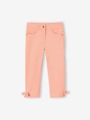 Cropped Trousers with Bows for Girls