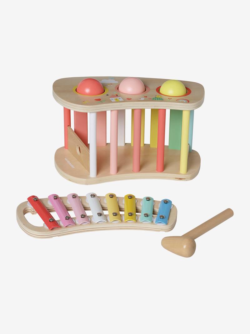 2in1 Wooden Xylophone 'Drum' FSC® Certified multi, Toys Vertbaudet
