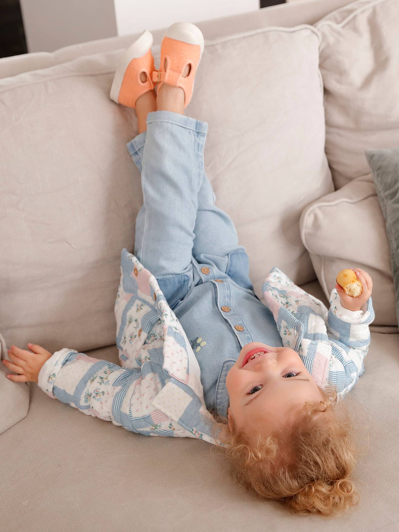 Quilted Jacket in Cotton Gauze