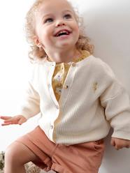 Baby-Jumpers, Cardigans & Sweaters-Cardigans-Cardigan in Brioche Stitch, Iridescent Motif, for Babies