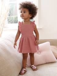 Baby-Dungaree Dress in Cotton Gauze, for Babies