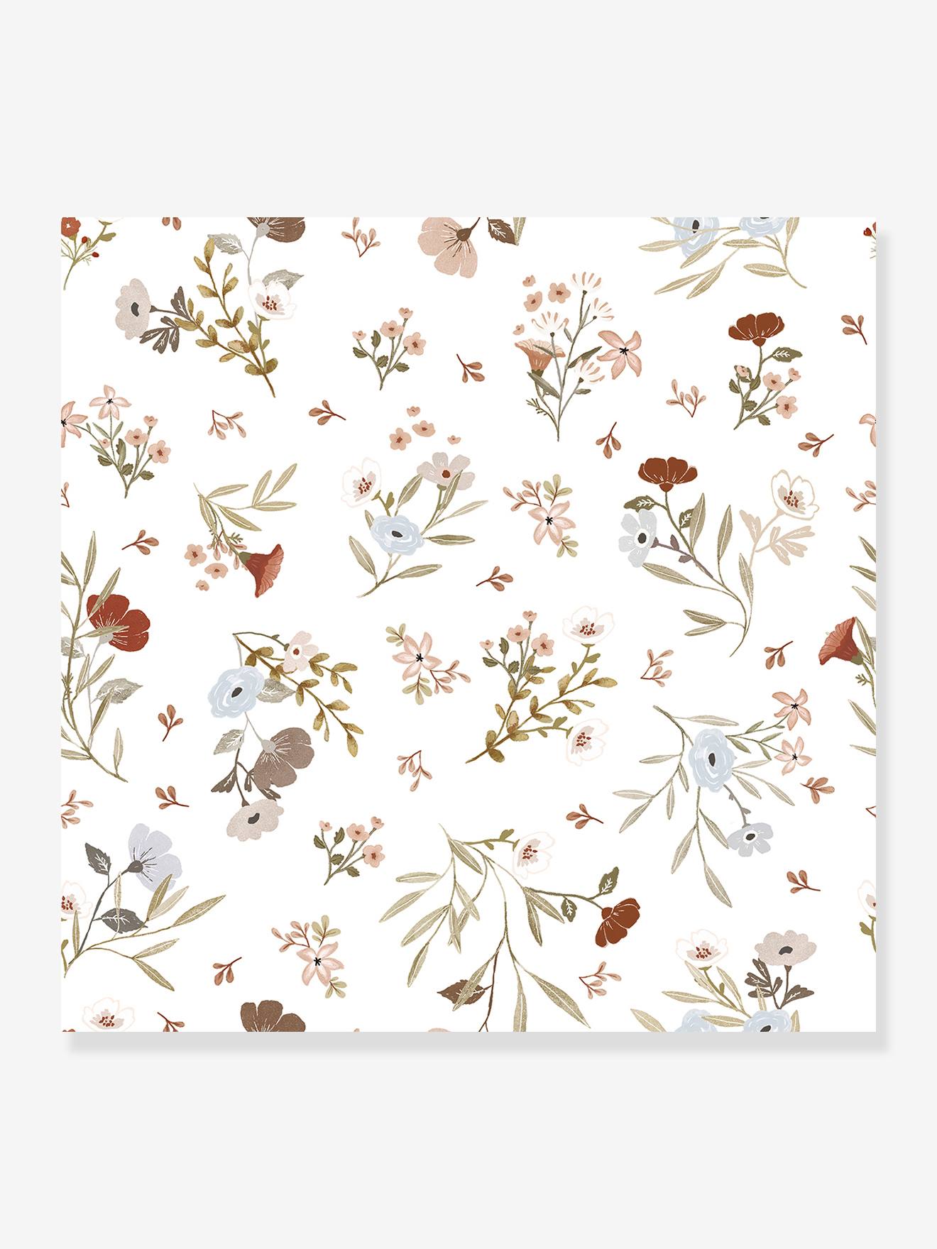 Sweet Flowers Pattern Wallpaper, Lilydale by LILIPINSO nude pink