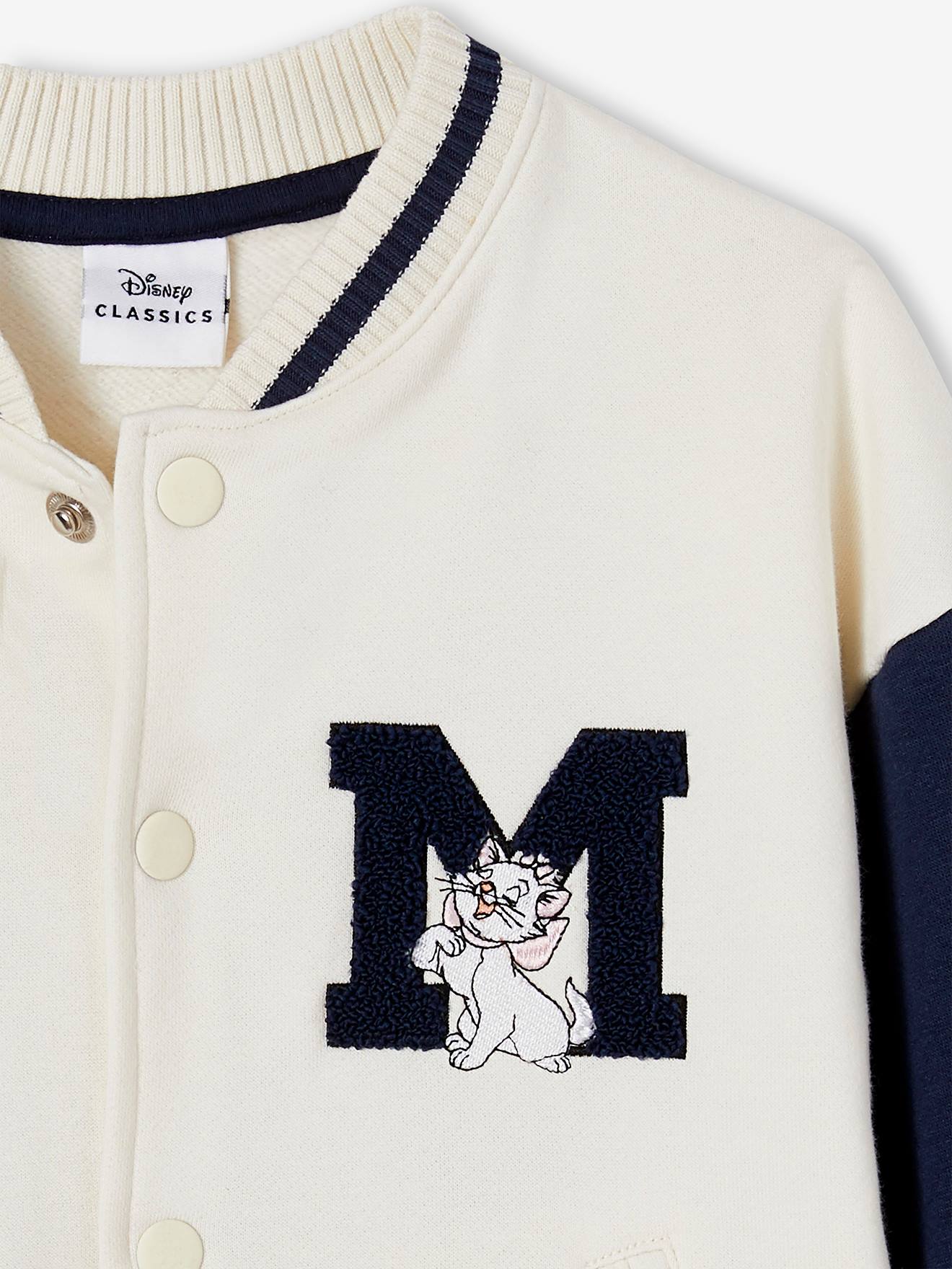 Marie College Type Jacket for Girls Disney The Aristocats navy blue