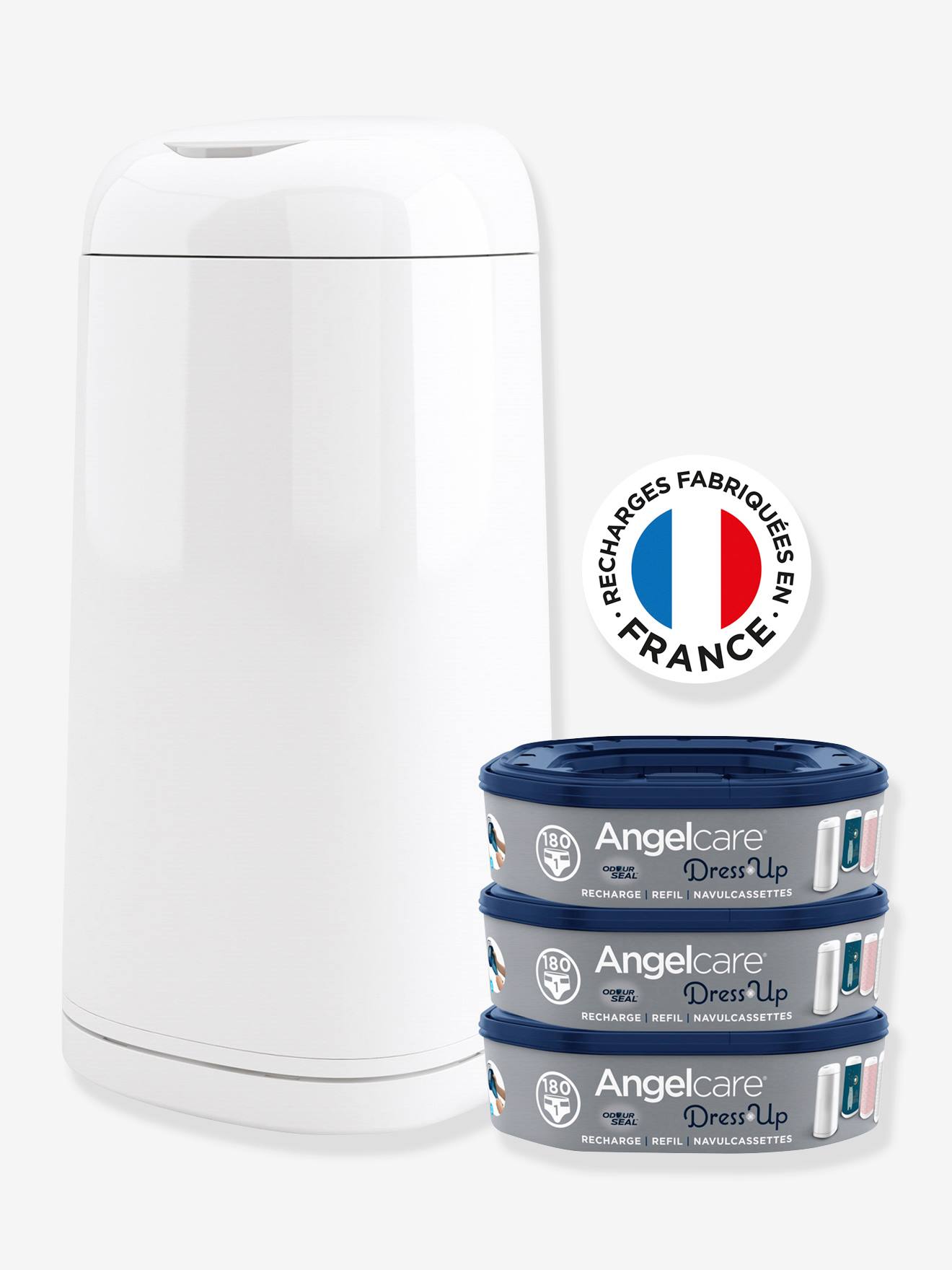 Nappy Bin Starter Pack + 3 Dress Up ANGELCARE Refills