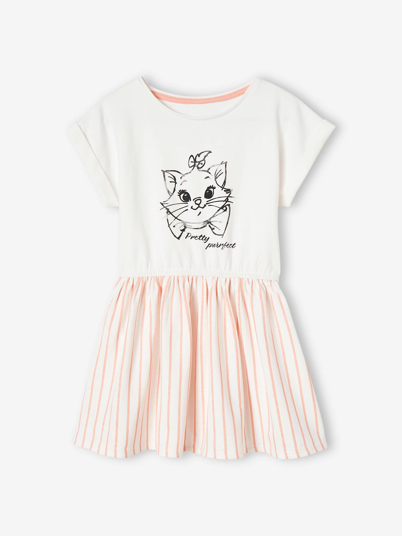 Marie of The Aristocats Sweatshirt Dress by Disney(r) for Girls pale pink
