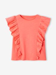 Girls-Tops-T-Shirt with Ruffles for Girls