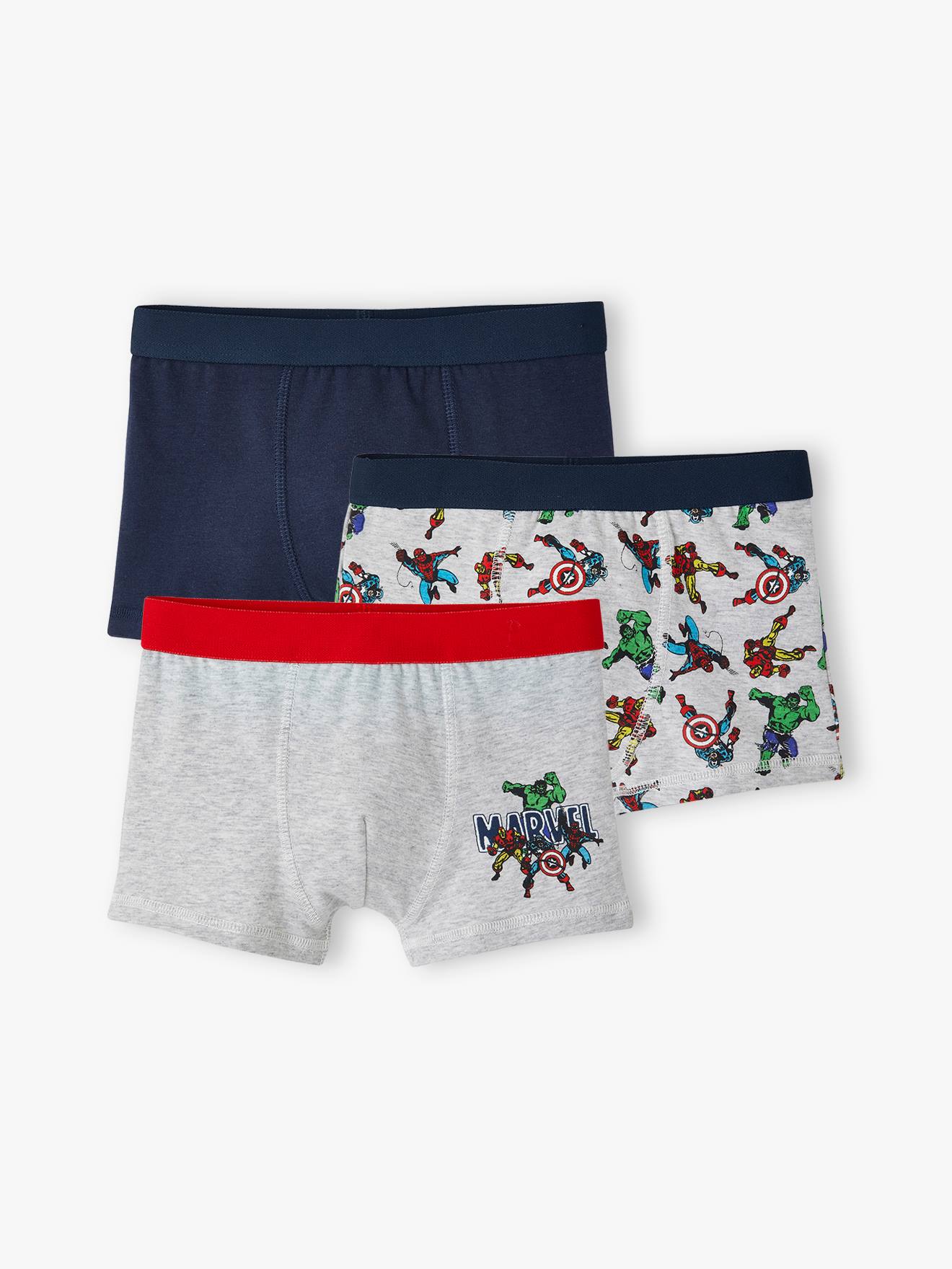 Pack of 3 Avengers Boxers for Boys, by Marvel(r) navy blue