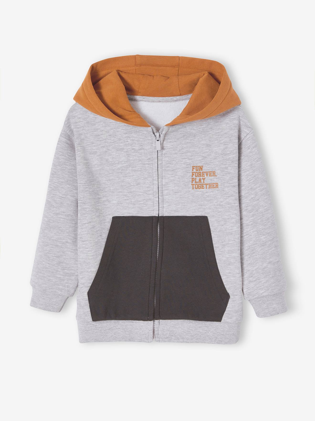 Colourblock Sports Jacket with Hood